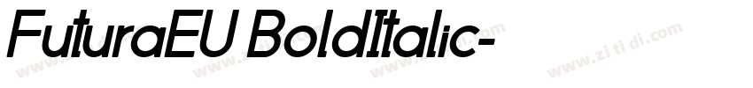 FuturaEU BoldItalic字体转换